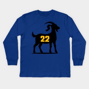 Her and goat Kids Long Sleeve T-Shirt